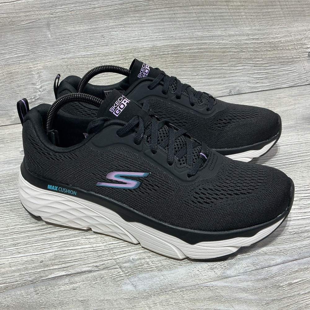 Skechers Womens Size 10 Max Cushioning Elite-Destination Sneakers 128262 Black